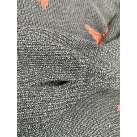 Zadig & Voltaire Cashmere Navy & Burgundy Star Sweater NWT Size XS - Picture 7 of 7